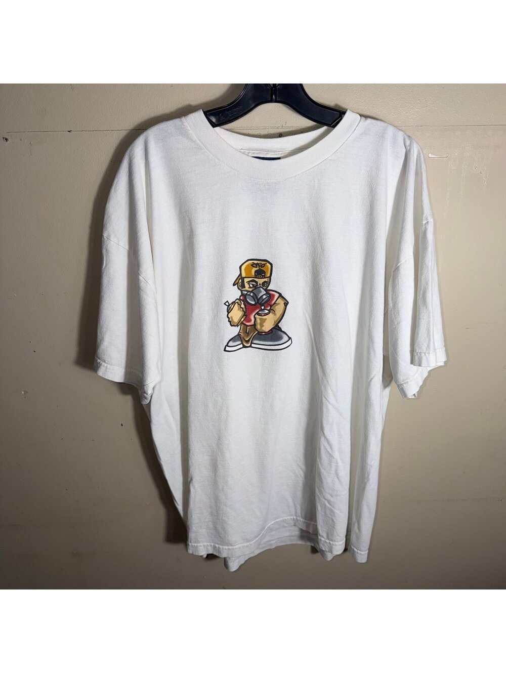 JNCO Jeans Graffiti Boy Graphic Shirt Mens XL Vtg y2k 90s Rare